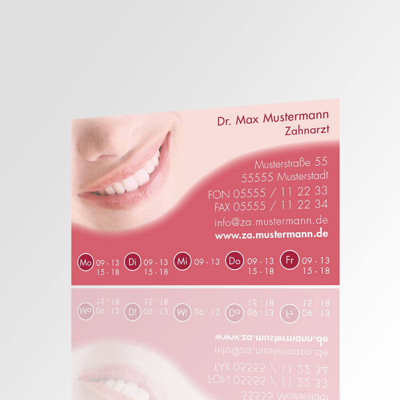 Visitenkarten Motiv Karten Zahnarzt Praxisdrucksorten Zahnarztpraxis Arzt Arztpraxis Visitenkärtchen Kärtchen Design