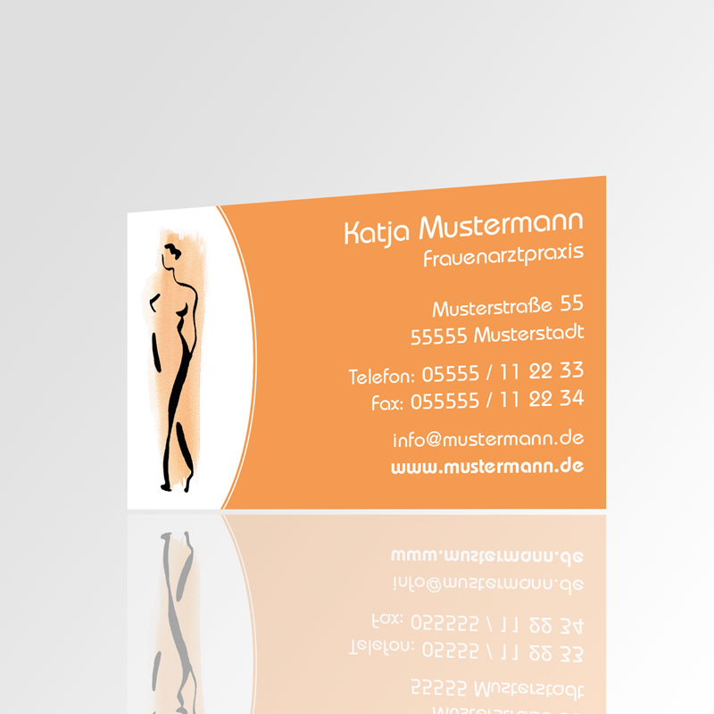 Visitenkarten Motiv Karten Frauenarzt Praxisdrucksorten Frauenarztpraxis Arzt Arztpraxis Visitenkärtchen Kärtchen Design